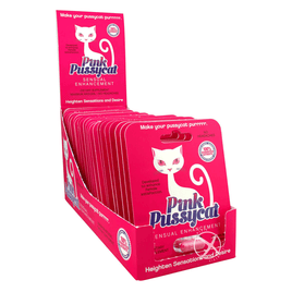 Pink PussyCat Sexual Enhancement Display - 24 units FOR HER